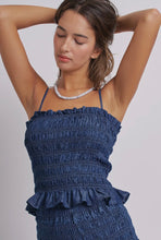 Load image into Gallery viewer, Smocked ruffle cami tank
