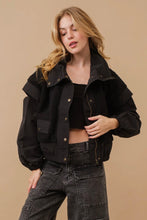 Load image into Gallery viewer, Wind breaker mock neck jacket
