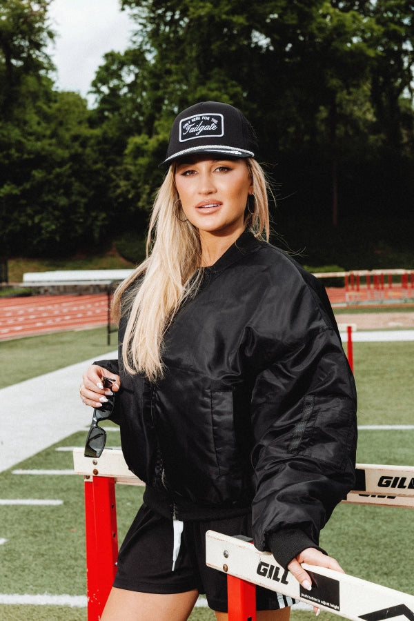 Only here for the tailgate trucker hat