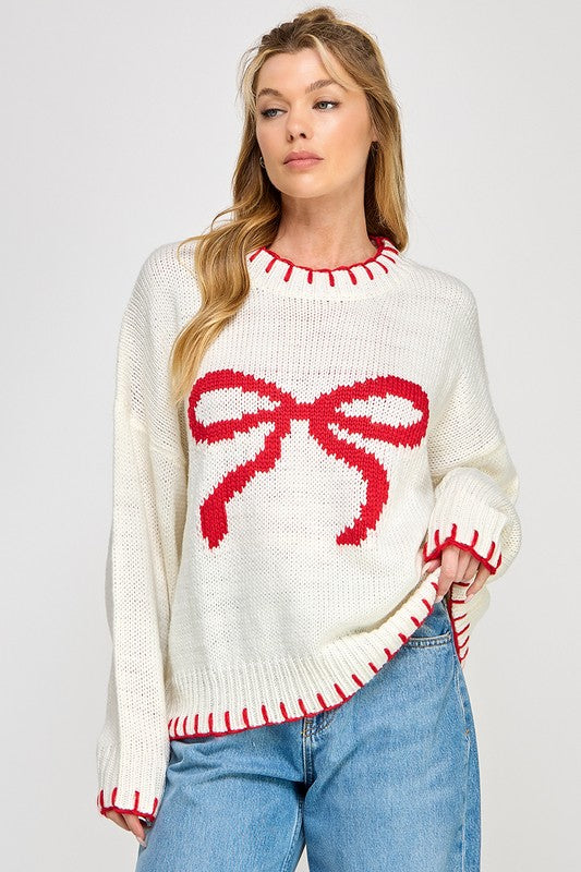 Red Bow sweater