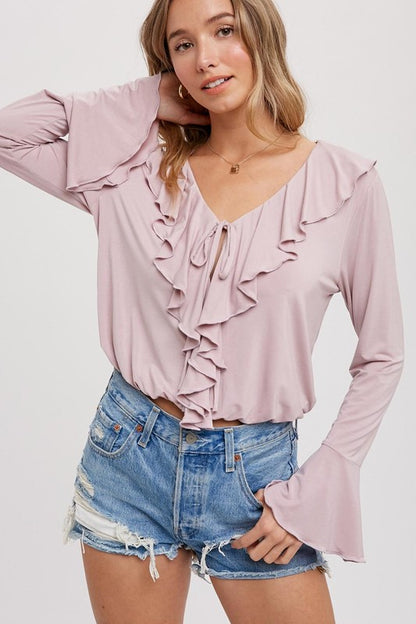 Ruffle blouse top