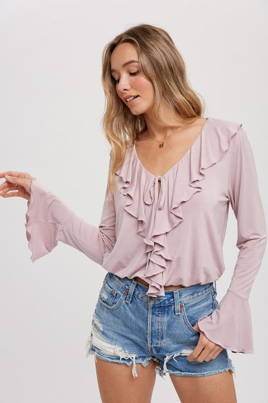 Ruffle blouse top