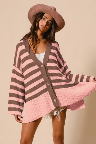 Stripe cardigan