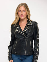 Load image into Gallery viewer, Studded moto jacket
