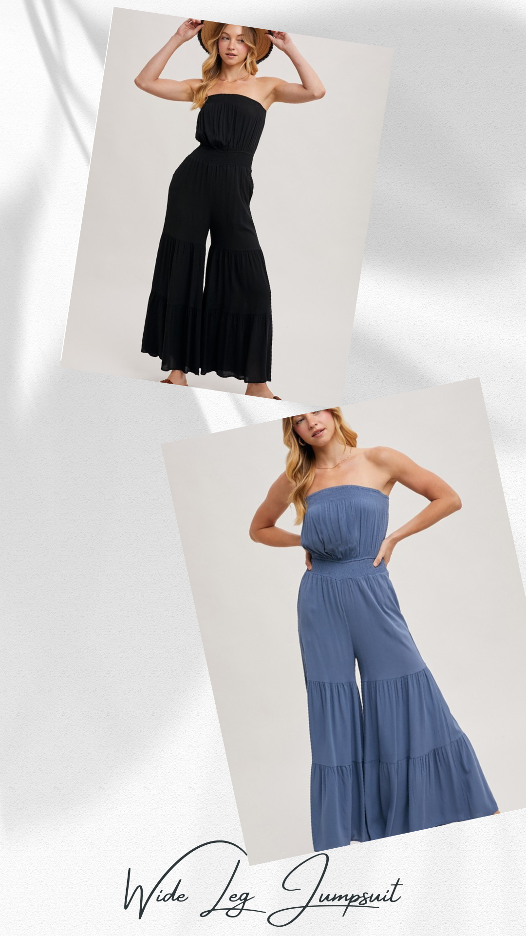 Wide leg jumpsuit