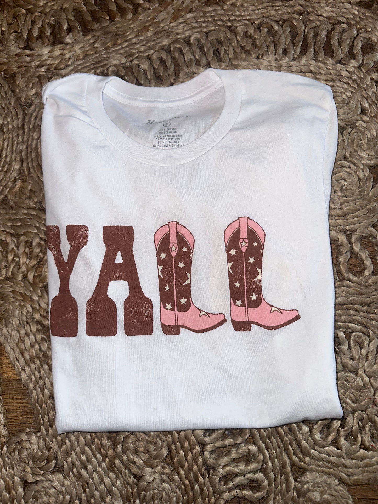 Y’all boot tshirt