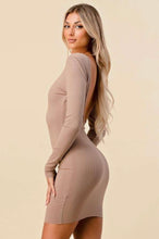 Load image into Gallery viewer, Open back ribbed dress
