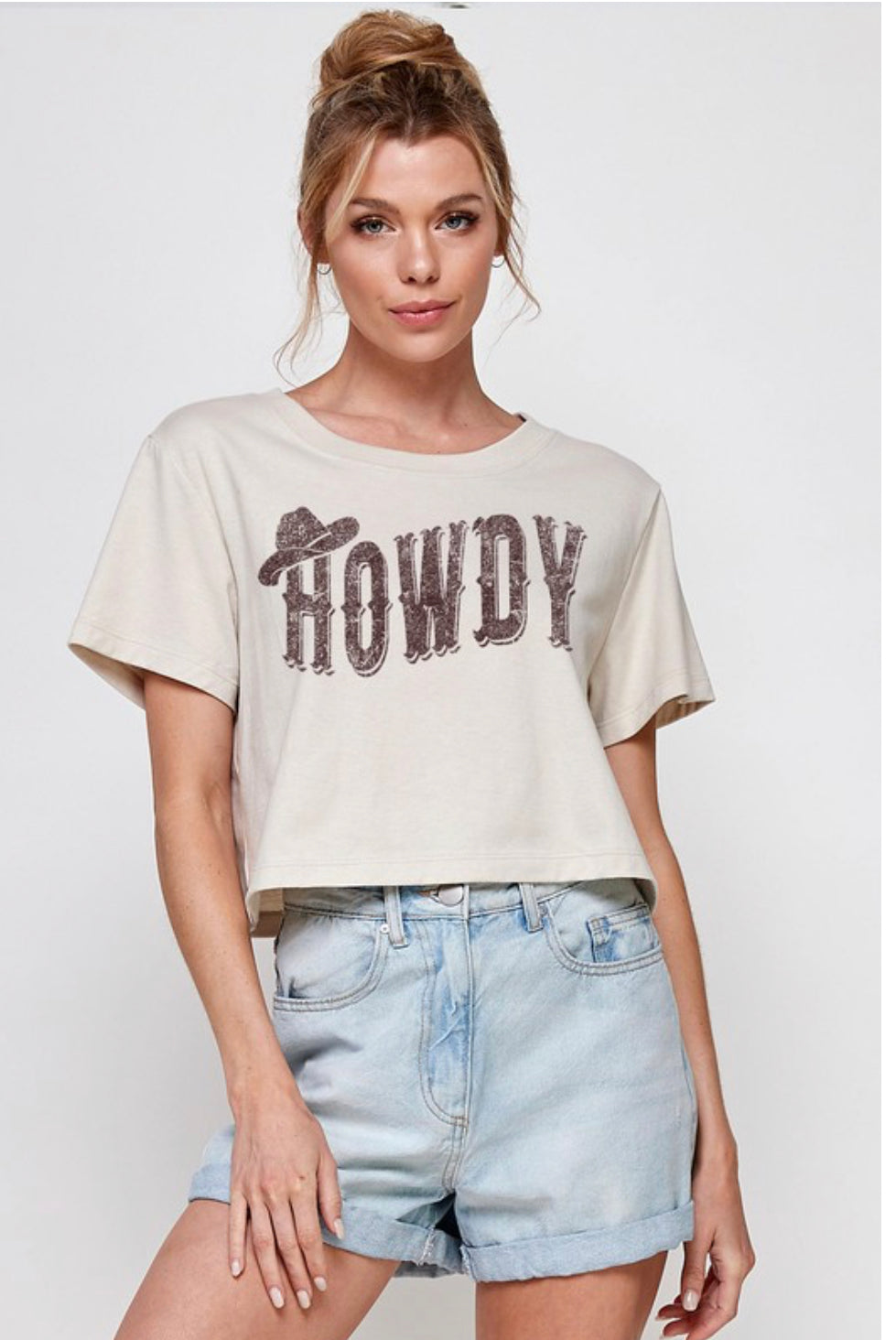 Howdy cropped tshirt